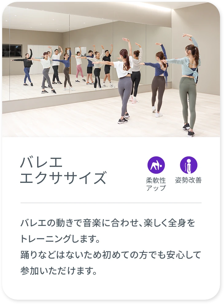 バレエエクササイズの説明