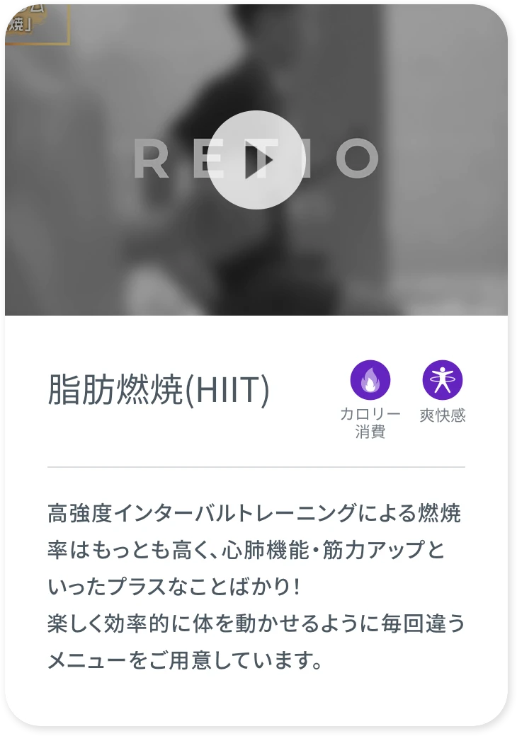 脂肪燃焼(HIIT)の説明